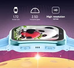 Дитячий смарт годинник Lemfo D58 з SIM картою, GPS та операційною системою Android 8.1, 8 ГБ пам’яті, підтримкою YouTube, Tik Tok, WhatsApp, 4G відеодзвінками та кнопкою SOS Рожевий - мініатюра 6