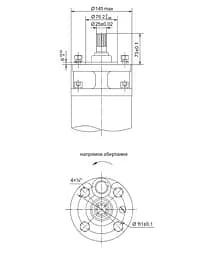 Насос відцентровий свердловинний DONGYIN 6SP46-16 380В 26кВт H 214(135)м Q 1100(800)л/хв Ø145мм +пульт (з 3х частин) (7777533) - мініатюра 3