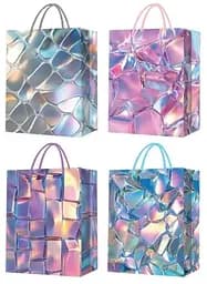 Пакет подарочный C 75665 вертикальный 26*10*32 см, ручка-шнурок (6900067756657) Микс