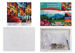 Набір для розпису по номерах Пізня осінь, TK Group, 30x40 см, 31822