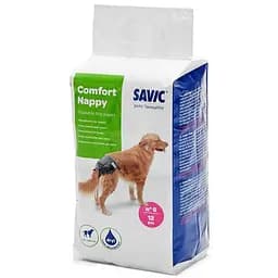 Savic Comfort Nappy Савик комфорт Наппи памперси для собак 46-56 см 12 шт./уп