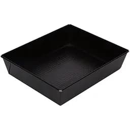 Противень антипригарный SNB с гофрированным дном 28х23.5х6 см черный (99025)