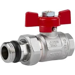 Кран кульовий Icma "Американка" 1/2" з антипротіканням прямий №348 (87348AD11)