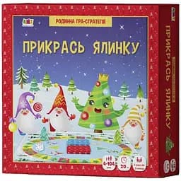 Дитячий ігровий набір Ранок Прикрась ялинку 21401 з гральним кубиком