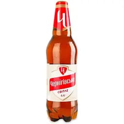 Пиво Черниговское светлое пастеризованное 1 л
