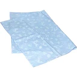 Багаторазова класична пелюшка Еко Пупс Лісові тваринки 100x75 см блакитна