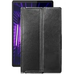 Чехол StatusCASE из экокожи для планшета Lenovo M10 Plus TB-X606F Черный глянец