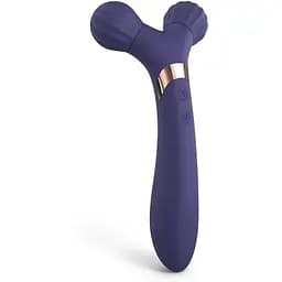 Вибратор-массажер для пар 2 в 1 Love To Love Fireball - Midnight Indigo