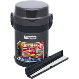 Набір для ланчу Zojirushi SL-JAF14HG 1.23 л Grey (1678.00.92) [150460] - мініатюра 2