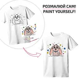 Футболка-розмальовка, Funny Вunny , бавовна 100%, розмір XS, ROSA Talent - мініатюра 2
