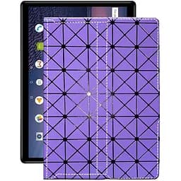 Чохол StatusCASE з екошкіри для планшету Chuwi Hi 9 Plus Фіолетовий ромб