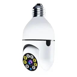 Панорамна IP WiFi камера відеоспостереження Kerui лампочка CAMERA CAM L1 E27 WIFI IP 360/90 біла - мініатюра 5