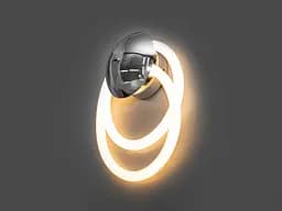 Світильник настінний LED Diasha SY9605-CH, 16W, сріблястий, для коридору, спальні, офісу, кафе - мініатюра 3
