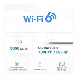 Mercusys Маршрутизатор HALO H80X 3PK AX3000 3xGE LAN/WAN MESH - мініатюра 4