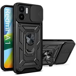 Чохол Ummi Camshield Serge Ring для Xiaomi Redmi A1 / A2 Чорний / Black - мініатюра 2