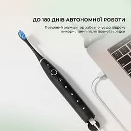 Розумна зубна електрощітка Oclean Flow S Electric Toothbrush Green (6970810557336) - мініатюра 5