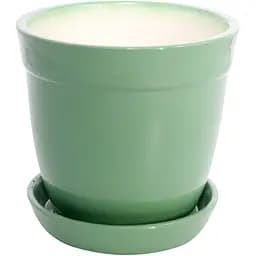 Керамический горшок Nana Keramiks Глория 2 л глянец оливковый (gloria-2-oll)