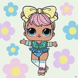 Картина по номерам "L.O.L. Surprise! Spring Bling Dawn" Идейка KHO1101, 40х40 см