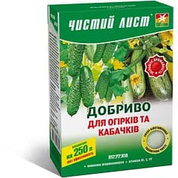 Добриво кристалічне Чистий Лист для огірків та кабачків 300 г (10508192) - мініатюра 2