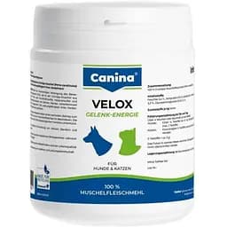 Мінеральний комплекс Canina Velox Gelenk-energie для собак і котів порошок з високим вмістом глюкозаміногліканів 150 г