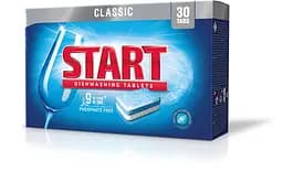 Таблетки для посудомоечных машин Start Classic, без фосфатов, 30 шт.