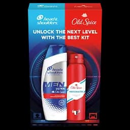 Подарунковий набір: Шампунь проти лупи Head&Shoulders з ароматом Old Spice 360 мл + Аерозольний дезодорант Old Spice Whitewater 150 мл