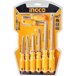 Набір викруток Ingco 8 шт. (HKSD0858)