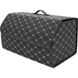 Органайзер-саквояж автомобильный Voltronic CXJ-BIG-BG 540x320x300 Black-Gold складной кожаный