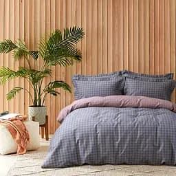 Постільна білизна Lotus Home Chrisa сатин євро антрацитове з темно-рожевим (svt-2000022322850)