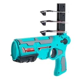 Дитячий пістолет Baby Toys 331-8A стріляє літаками, 4 шт., Air Battle катапульта, Жовтий Блакитний
