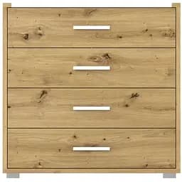 Комод в спальню Gerbor Рутенія KOM4S Дуб артизан/Німфея альба (GRB-1146)