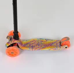 Самокат Best Scooter 59х16х30 см Оранжево-чорний 000231541 - мініатюра 5