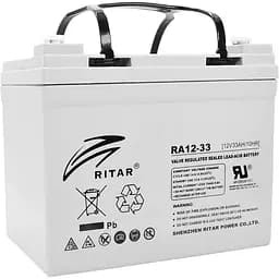 Аккумуляторная батарея AGM Ritar RA12-33, Gray Case, 12V 33.0 Ah