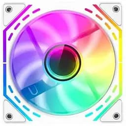 Вентилятор 120 мм GameMax FN12A-S2I-RW білий 120х120х25 мм ARGB підсвічування 800-1600 об/хв до 31.21 дБ 4-pin