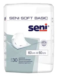 Одноразовые пеленки Seni Soft Basic, 60х60 см, 30 шт. (SE-091-SB30-002)