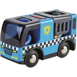 Іграшковий поліцейський автомобіль Hape з фігурками (E3738) - мініатюра 3
