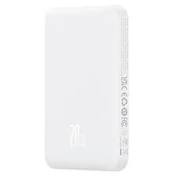 Акумулятор зовнішній магнітний Baseus Magnetic Mini Wireless Fast Charge 20W 5000 mAh білий P10022107223-00 - мініатюра 2