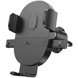 Автодержатель Hoco H18 Mighty one-button (воздухозаборник) Черный