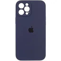 Чохол Epik Silicone Case Full Camera Protective AA для Apple iPhone 12 Pro 6.1 Темно-синій/Midnight blue