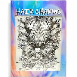 Наклейки-стрази для волосся 2715-17/3, на аркуші (6955556326880) Білий