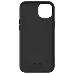 Силиконовый чехол для Apple iPhone 15 Plus, ICON2 Case, черный, противоударный, панель, защита всего корпуса, матовая поверхность Soft Touch, выступает над дисплеем, совместим с защитными стеклами и пленками, с микрофиброй, ArmorStandart (ARM70512) - мініатюра 2