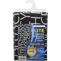 Шторка для ванной VanStore Aseda 200 x 180 см черная (63015)