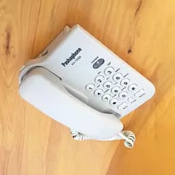 Настільний телефон Pashaphone KX-T3026 Великі кнопки Багатофункціональний у білому кольорі - мініатюра 2