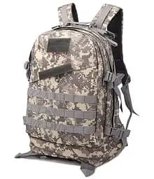 Тактичний рюкзак 43 л + система Molle + тканина Oxford сірий піксель