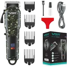 Машинка триммер для стрижки волосся VGR V-665 з титановими лезами (44240-V-665_521)