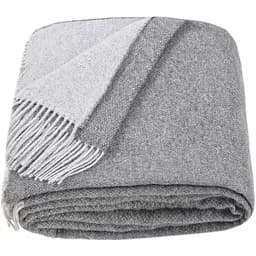 Плед Love You шерсть мериноса 200х140 см сірий (4245)