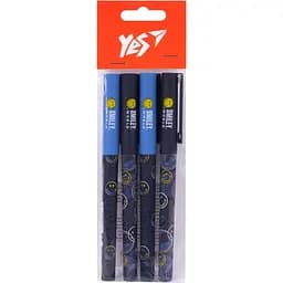 Набор шариковых ручек Yes Smiley World United 0.7 мм 4 шт. синий (450197)