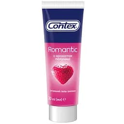 Інтимний гель-змазка Contex Romantic з ароматом полуниці (лубрикант), 30 мл (8124793)