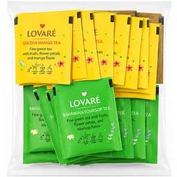 Чай зелений асорті Lovare Assorted Green Tea 75 г (50 шт. х 1.5 г) - мініатюра 2