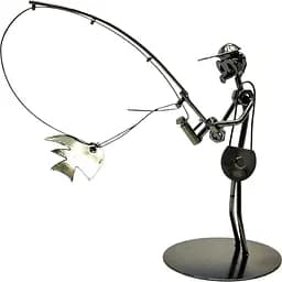 Техно-арт "спінінгіст" метал 19х21х10 см (q203)